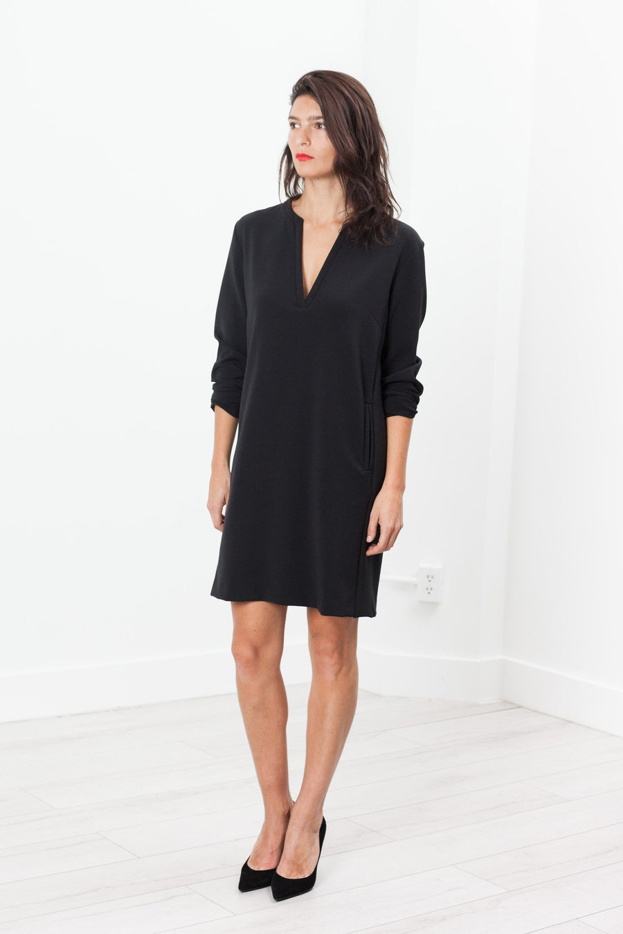 A-Line Pocket Shift in Black